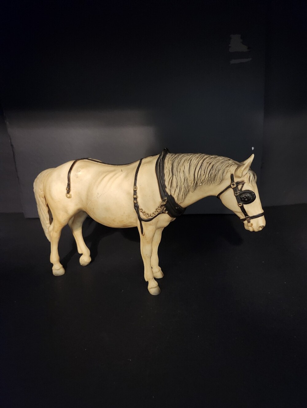 Vintage Breyer Old Timer Horse Figurine with Black Tack - Decorative Home Art
